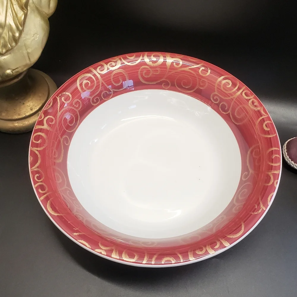 Unique Pier 1 Gold Swirl Large 12